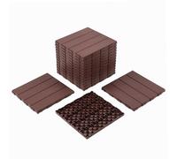 Tuiles de terrasse composites dalles de jardin plancher en plastique en bois épissage plancher extérieur décoratif B 30 * 30 * 2cm