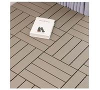 Tuiles de terrasse composites dalles de jardin plancher en plastique en bois épissage plancher extérieur décoratif A 30 * 30 * 2cm