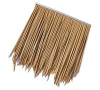 Tuiles De Toit En Chaume Simulé 0.5x0.5m/1.64x1.64ft-Plastic Palm Thatch Roll Fake Grass Artificial Gazebo Grass Shed Wooden House Flame Retardant Plastic Thatch(Yellow c,4pcs)