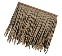 Tuiles De Toit En Chaume Simulé 0.5x0.5m/1.64x1.64ft-Plastic Palm Thatch Roll Fake Grass Artificial Gazebo Grass Shed Wooden House Flame Retardant Plastic Thatch(Yellow e,1pcs)
