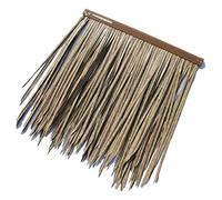 Tuiles De Toit En Chaume Simulé 0.5x0.5m/1.64x1.64ft-Plastic Palm Thatch Roll Fake Grass Artificial Gazebo Grass Shed Wooden House Flame Retardant Plastic Thatch(Yellow d,10pcs)