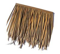 Tuiles De Toit En Chaume Simulé 0.5x0.5m/1.64x1.64ft-Plastic Palm Thatch Roll Fake Grass Artificial Gazebo Grass Shed Wooden House Flame Retardant Plastic Thatch(Yellow b,30pcs)