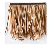 Tuiles De Toit En Chaume Simulé Rouleau De Chaume De Palmier -Plastic Fake Grass House Gazebo Decoration Thatch Tiles Fake Thatch For Outdoor House Decoration 0.5x0.5m/1.64x1.64ft(Yellow2,2pcs)