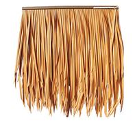 Tuiles De Toit En Chaume Simulé Rouleau De Chaume De Palmier -Plastic Fake Grass House Gazebo Decoration Thatch Tiles Fake Thatch For Outdoor House Decoration 0.5x0.5m/1.64x1.64ft(Yellow5,20pcs)