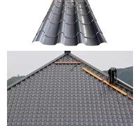 Tuiles de toiture métalliques Noires de qualité supérieure, tôle ondulée en Aluminium Robuste, adaptées aux Villas, abris de Jardin, gazebos et boutiques en Plein air - 20 pièces par Paquet