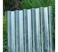 Tuiles isolantes, plaques de toiture transparentes Panneaux de toiture ondulés en fibre verre résistants, paquet plusieurs tailles 0,9 x (0,5-1,7) m / 35 (20-67) po(12 Pcs,0.9x0.9m/35x35in)