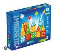 Tuiles Magnétiques - Geomag - Tiles Gems 4100 - 16 Pieces - Formes Géométriques - Effet Cristal