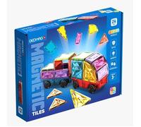 Tuiles magnétiques - GEOMAG - Tiles Gems Vehicles - 24 pièces - Effet cristal - Dès 3 ans