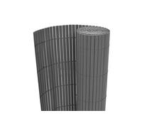 Tuinafscheiding dubbelzijdig 150x500 cm PVC grijs43641