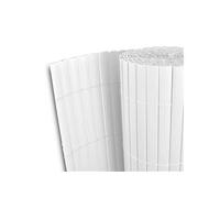 vidaXL Clôture de jardin double face 90 x 300 cm Blanc 43622