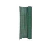 vidaXL Clôture de jardin double face 90x400 cm Pare-soleil brise-vent Vert 317147