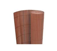 Clôture de jardin - VIDAXL - Double face - PVC - Marron - 90 x 500 cm