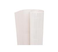 vidaXL Clôture de jardin double face PVC blanc 90 x 500 cm