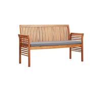 Tuinbank 3-zits met kussen 150 cm massief acaciahout45973
