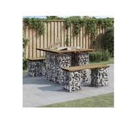 Tuinbank schanskorfontwerp 100x102x72 cm geÃ¯mpregneerd hout834370