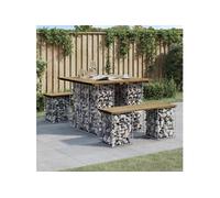 Vidaxl Banc De Jardin Design Gabion 100x102x72 Cm Bois De Pin Imprégné