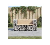 Tuinbank schanskorfontwerp 143x71x65,5 cm massief grenenhout834377