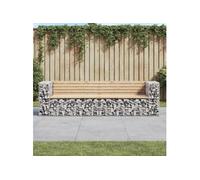 Tuinbank schanskorfontwerp 244x71x65,5 cm massief grenenhout3196239