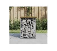 Tuinbank schanskorfontwerp 33x31x42 cm geÃ¯mpregneerd grenenhout834328