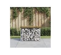 Tuinbank schanskorfontwerp 63x31,5x42 cm geÃ¯mpregneerd hout834346