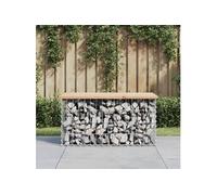 Vidaxl Banc De Jardin Design De Gabion 83x44x42 Cm Bois Massif De Pin