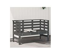 Banc de Jardin Siège Chaise Terrasse Patio Blanc Bois Massif de Pin vidaXL