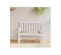 vidaXL Coussin de banc de jardin beige 120x50x4 cm tissu oxford