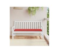 Coussin de Banc de Jardin, Coussin de Siège de Salon, Coussin de Meuble de Terrasse, Coussin d'Assise Extérieur, Rouge 150x50x3 cm Tissu Oxford