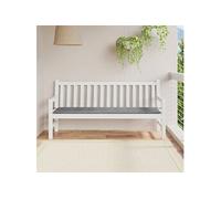 vidaXL Coussin de Banc de Jardin, Coussin de Siège de Salon, Coussin de Meuble de Terrasse, Coussin d’Assise Extérieur, Gris 180x50x3 cm Tissu Oxford