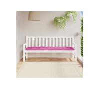 vidaXL Coussin de Banc de Jardin, Coussin de Siège, Coussin de Banc de Patio, Coussin de Meuble de Jardin d'Extérieur, Rose 180x50x7 cm Tissu Oxford