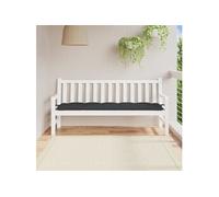 Tuinbankkussen 180x50x7 cm oxford stof zwart314975