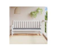 Coussin de Banc de Jardin, Coussin de Siège de Salon, Coussin de Meuble de Terrasse, Coussin d'Assise Extérieur, Gris 200x50x3 cm Tissu Oxford