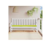 Coussin de Banc de Jardin, Coussin de Siège de Salon, Coussin de Meuble de Terrasse, Coussin d'Assise Extérieur, Vert Brillant 200x50x3cm Tissu