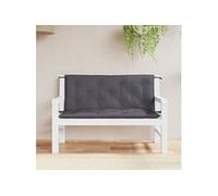 vidaXL Lot de 2 Coussins de Banc de Jardin, Revêtement de Banc avec Jeux de Cordes, Coussin d'Extérieur Imperméable, 361678