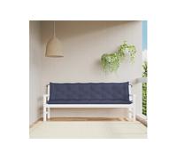 Vidaxl Coussins De Banc De Jardin Lot De 2 Bleu Marine 200x50x7 Cm