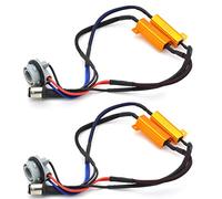TUINCYN 2pcs 50W 8 ohm 1157 Résistances de Charge à LED BAY15D 7528 - Correction de l'ampoule de Phare Rapide du Code d'erreur Hyper Flash Code de résistance des résistances Canbus