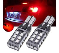 TUINCYN 800 Lumens 921 912 W16W T15 Ampoule de feu de freinage Rouge 15SMD 2835 Clignotants de Secours Feux arrière de stationnement Ampoules LED de stationnement DC 12V (Pack de 2)