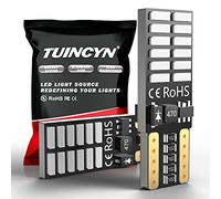 TUINCYN Ampoules LED vertes 800 lumens 4014 24 CMS T10 W5 W 2825 168 pour lampes d'intérieur, lampe clignotante, plaque, lampe de secours (pack de 2)