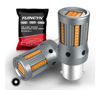 TUINCYN BAU15S PY21W 7507 Ampoule LED Ambre Pas de clignotants Hyper Flash 54PCS-2016 Puce 5009 12496 Ampoule avec résistance de charge intégrée CANBUS Clignotants sans erreur (Lot de 2)