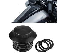 TUINCYN Bouchon de réservoir pop-up - Noir - Ventilé - Encastré - Pour Harley Davidson Regular Thread (1982-2019)