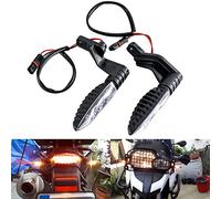 TUINCYN Clignotants Moto Clignotants Arrière Clignotants Indicateurs Compatible Avec BMW F650GS F700GS F800G F800R F800S F800ST HP2 Sport K1200R K1300R R1200GS R1200R G310GS G310R Ambre(Paquet de 2)