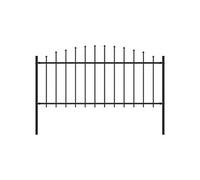 vidaXL Clôture de Jardin à Dessus en Lance Panneaux de Clôture Décorative Barrière de Jardin Patio Ferme Extérieur Maison 144940