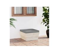Tuinhocker met kussen pallet geïmpregneerd vurenhout3063373