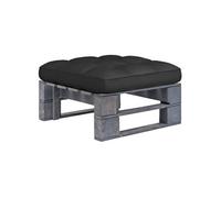 Tuinhocker pallet geÃ¯mpregneerd grenenhout grijs3066416