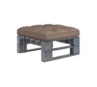 Vidaxl Pouf Palette De Jardin Bois De Pin Imprégné De Gris