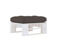 Vidaxl Pouf Palette De Jardin Bois De Pin Imprégné De Blanc