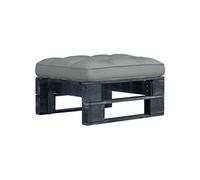 Tuinhocker pallet zwart geÃ¯mpregneerd grenenhout3066435