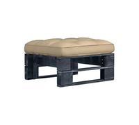 vidaXL Tuinhocker pallet zwart geÃ¯mpregneerd grenenhout3066436 G