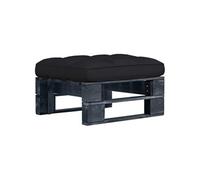 Tuinhocker pallet zwart geÃ¯mpregneerd grenenhout3066440