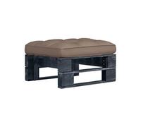 Tuinhocker pallet zwart geÃ¯mpregneerd grenenhout3066441